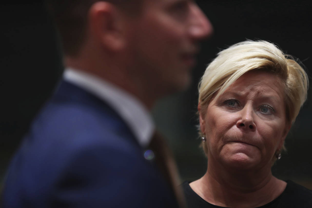 Fredag skal Frps landsstyre få si sin mening til partileder Siv Jensen og finne en vei videre for de kommende regjeringsforhandlingene. Foto: AP / NTB scanpix