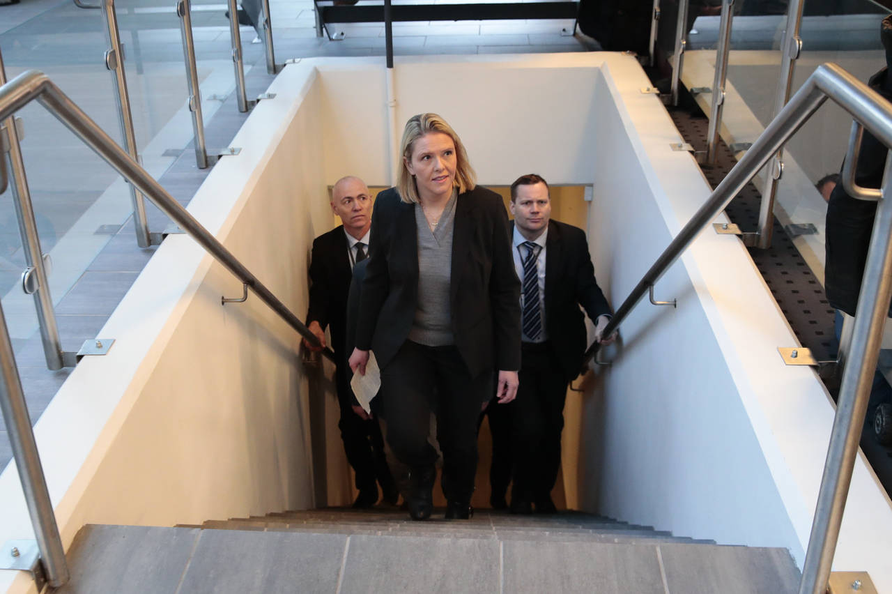 Sylvi Listhaug har hatt politibeskyttelse de siste to årene som statsråd. Bakgrunnen er drapstrusler hun har fått fra meningsmotstandere. Foto: Håkon Mosvold Larsen / NTB scanpix