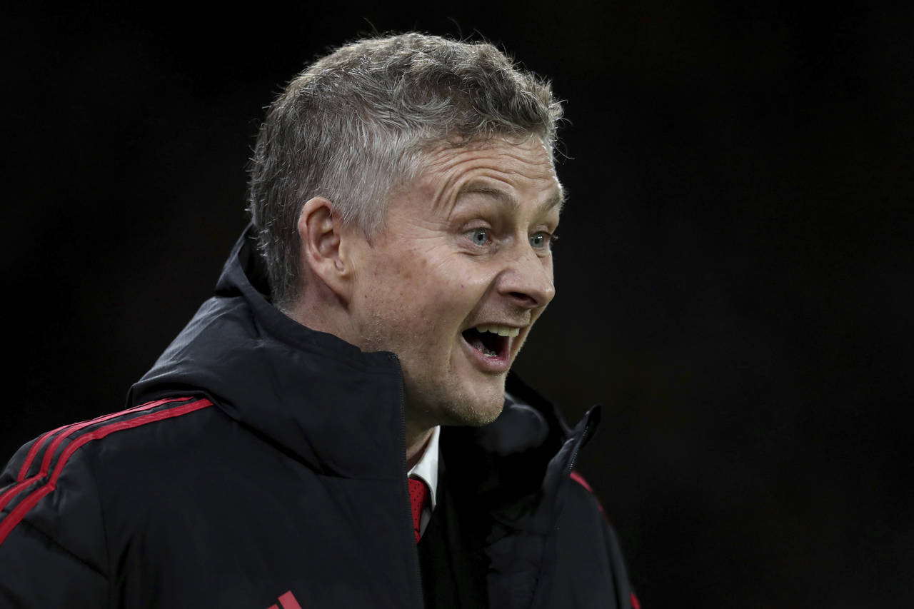 Manchester United-manager Ole Gunnar Solskjær under kampen mot Cardiff. Foto: Jon Super / AP / NTB scanpix