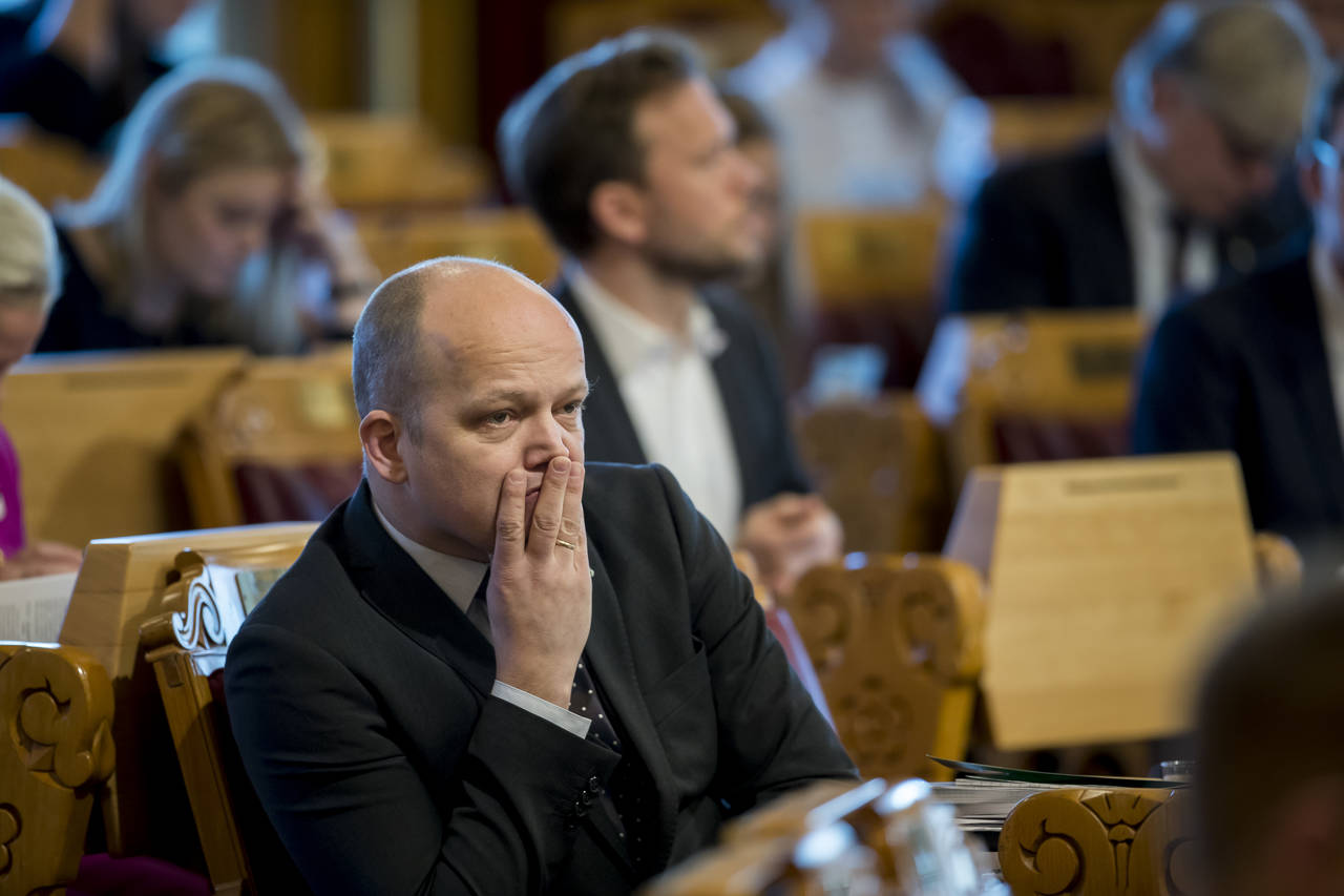 Sp-leder Trygve Slagsvold Vedum. Foto:  Heiko Junge / NTB scanpix