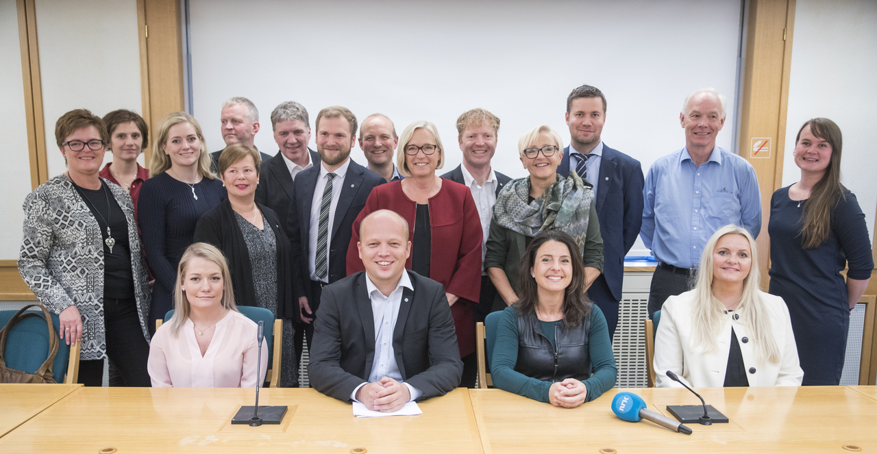 Stortingsgruppa til Senterpartiet (2017) møtes for første gang Foto: Terje Pedersen / NTB scanpix
