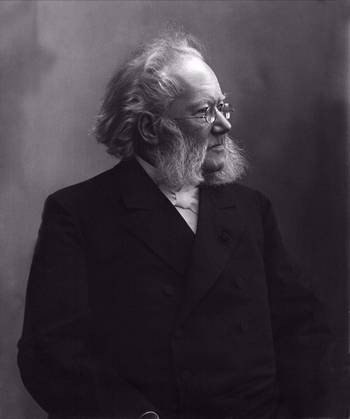 Henrik Ibsen av Gustav Borgen, fra samlingen til Norsk folkemuseum