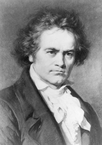  Ludwig van Beethoven malt av Carl Jaeger