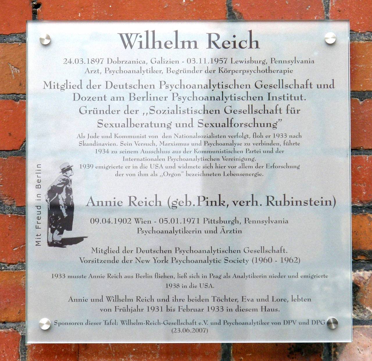 Wilhelm Reich. By Axel Mauruszat (Own work) [Attribution], via Wikimedia Commons
