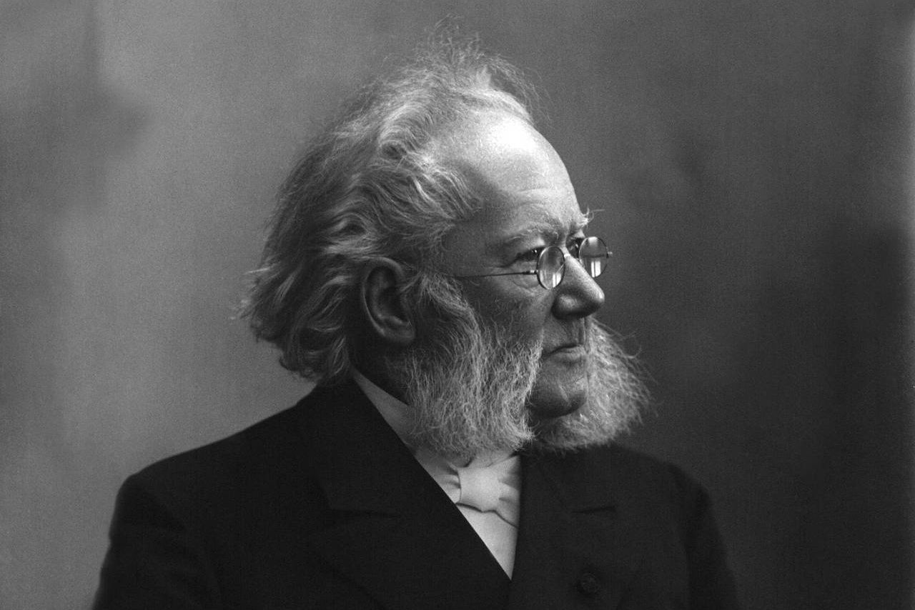 Henrik Ibsen av Gustav Borgen, fra samlingen til Norsk folkemuseum