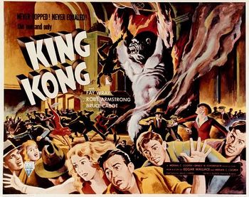 Filmplakat for King Kong 1933