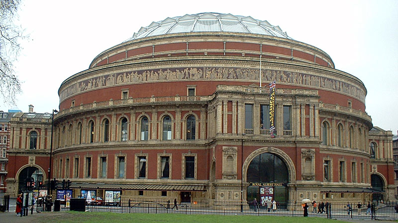 Royal Albert Hall. Morwen at the English language Wikipedia [GFDL (http://www.gnu.org/copyleft/fdl.html) or CC-BY-SA-3.0 (http://creativecommons.org/licenses/by-sa/3.0/)], via Wikimedia Commons