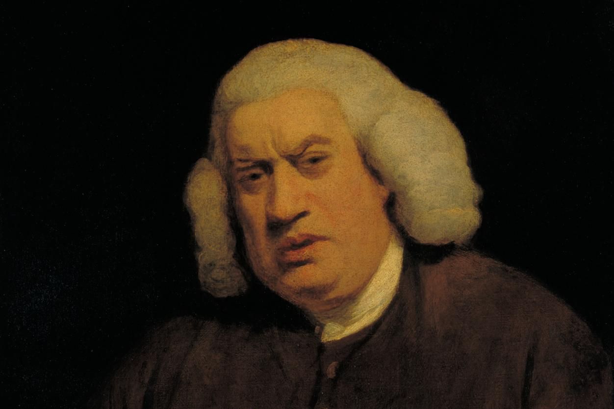 Portrett av Samuel Johnson. Joshua Reynolds [Public domain], via Wikimedia Commons