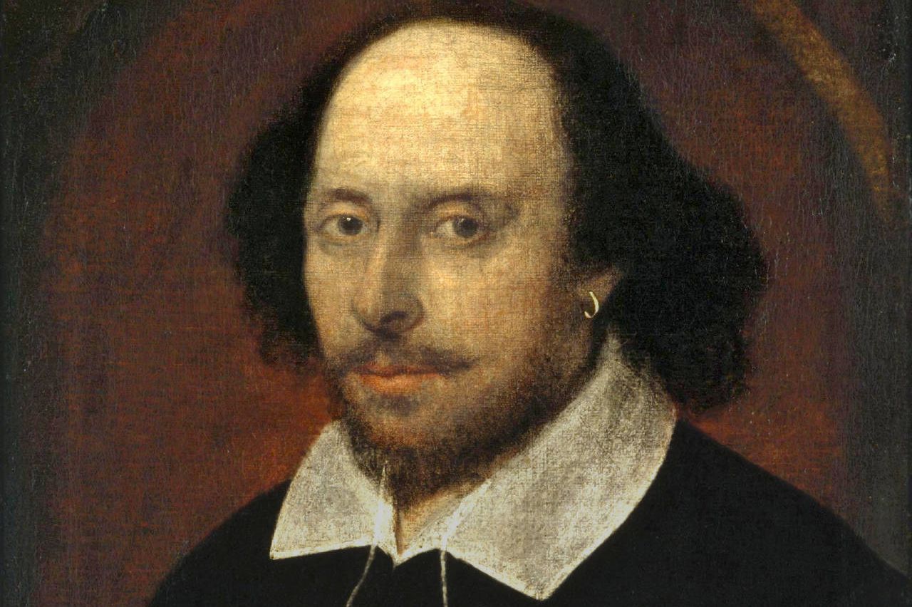 Portrett av William Shakespeare. National Portrait Gallery [Public domain], via Wikimedia Commons