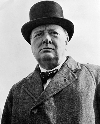 Portrett av Sir Winston Leonard Spencer Churchill. Foto: United Nations Information Office, New York [Public domain], via Wikimedia Commons