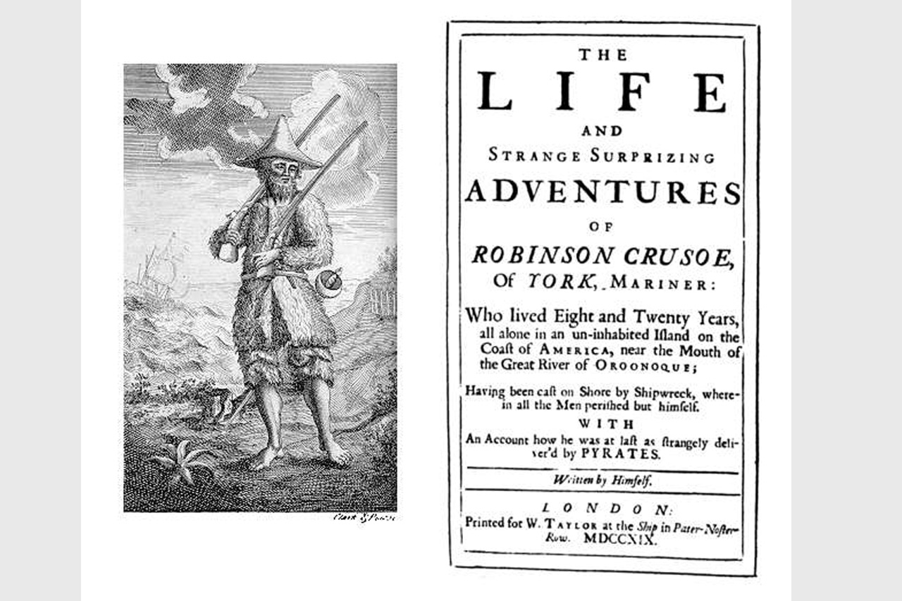 Robinson Crusoe 1719 - første utgave
