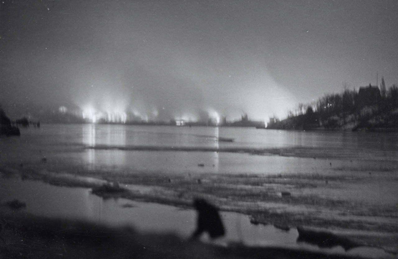 Filipstadulykken sett fra Frognerstranda Foto: R. Kamrath-Lied, tilhører Trondheim byarkiv