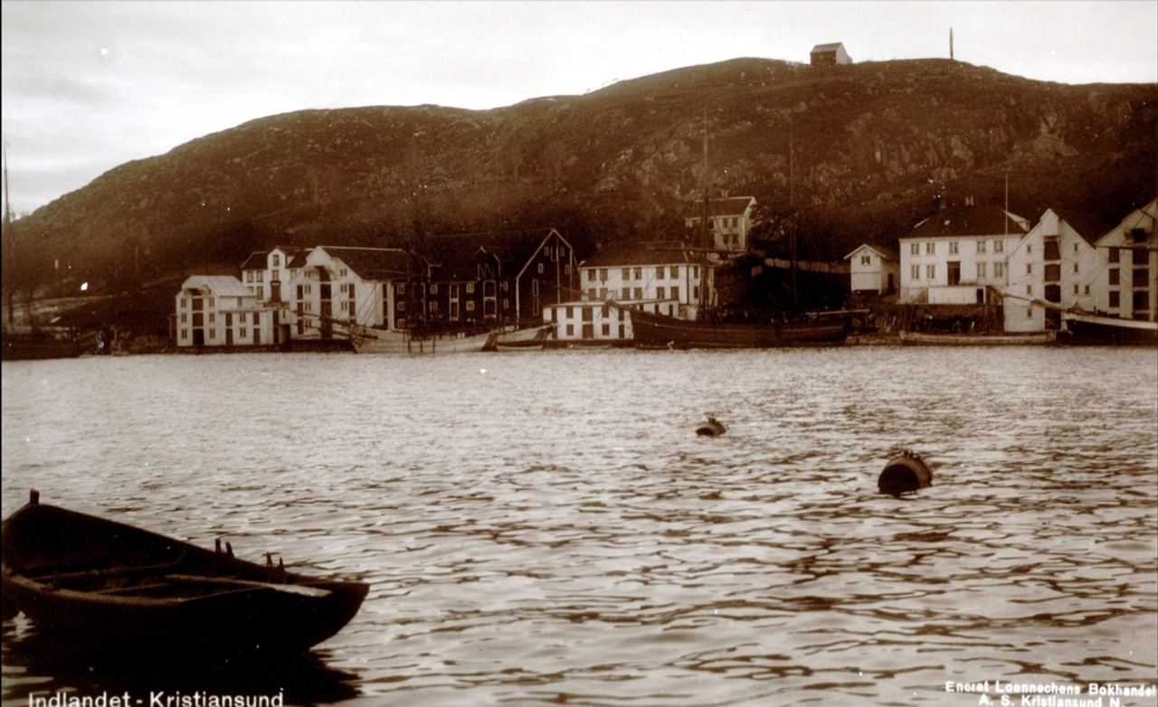 Indlandet i Kristiansund. Fra Nordmøre Museums fotosamlinger.