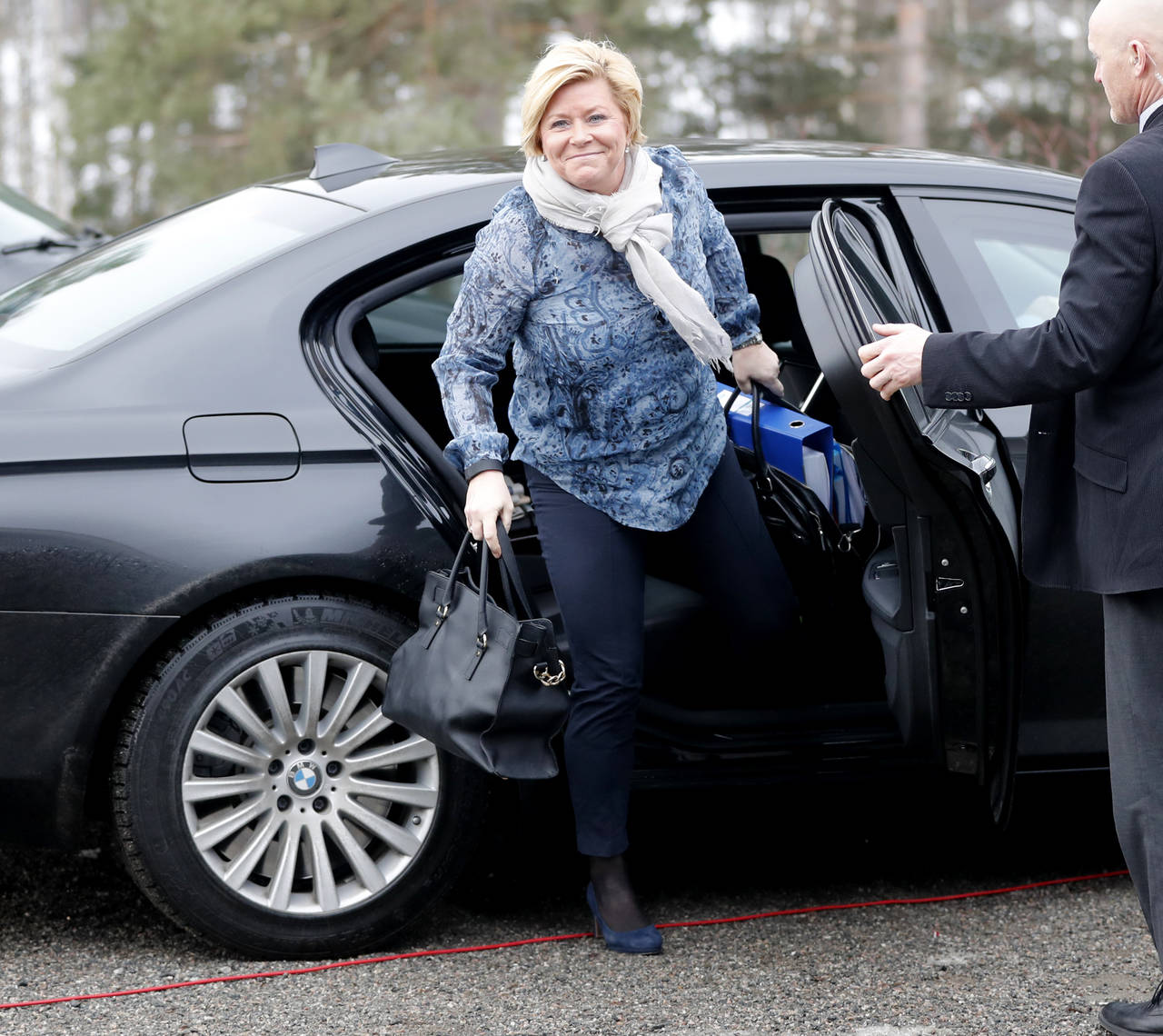 Finansminister Siv Jensen (Frp) utsetter omstridt avgiftsøkning. Foto: Lise Åserud / NTB scanpix