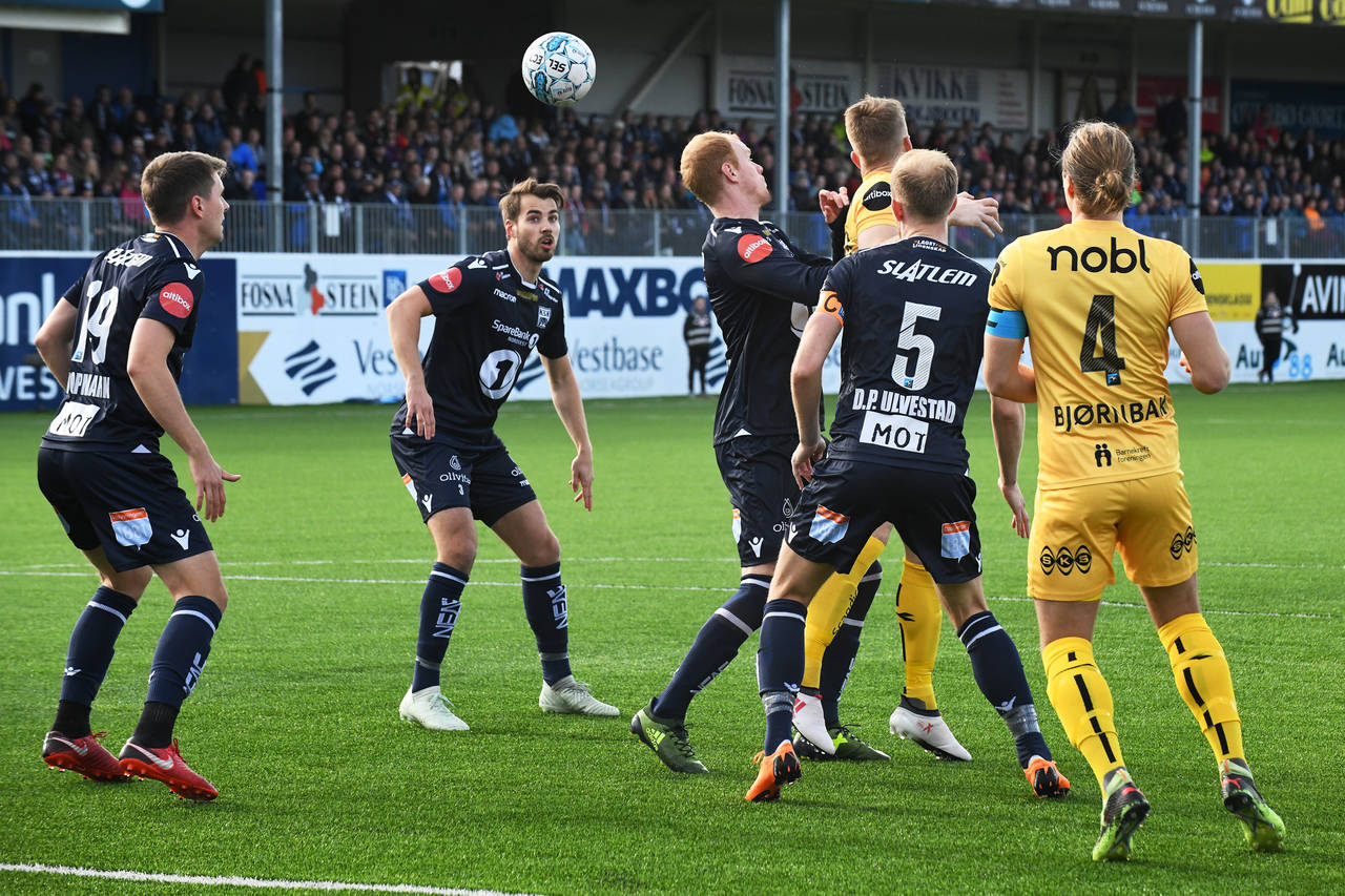 Kristiansundog Bodø/Glimt på Kristiansund stadion mandag 22. april. Foto: Anders Tøsse / NTB scanpix