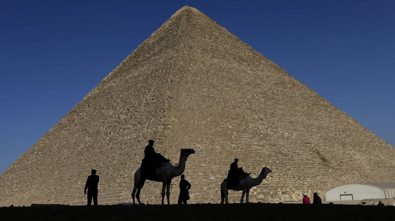 Kheops-pyramiden i Egypt på et bilde fra 2012. Foto: AP/NTB scanpix