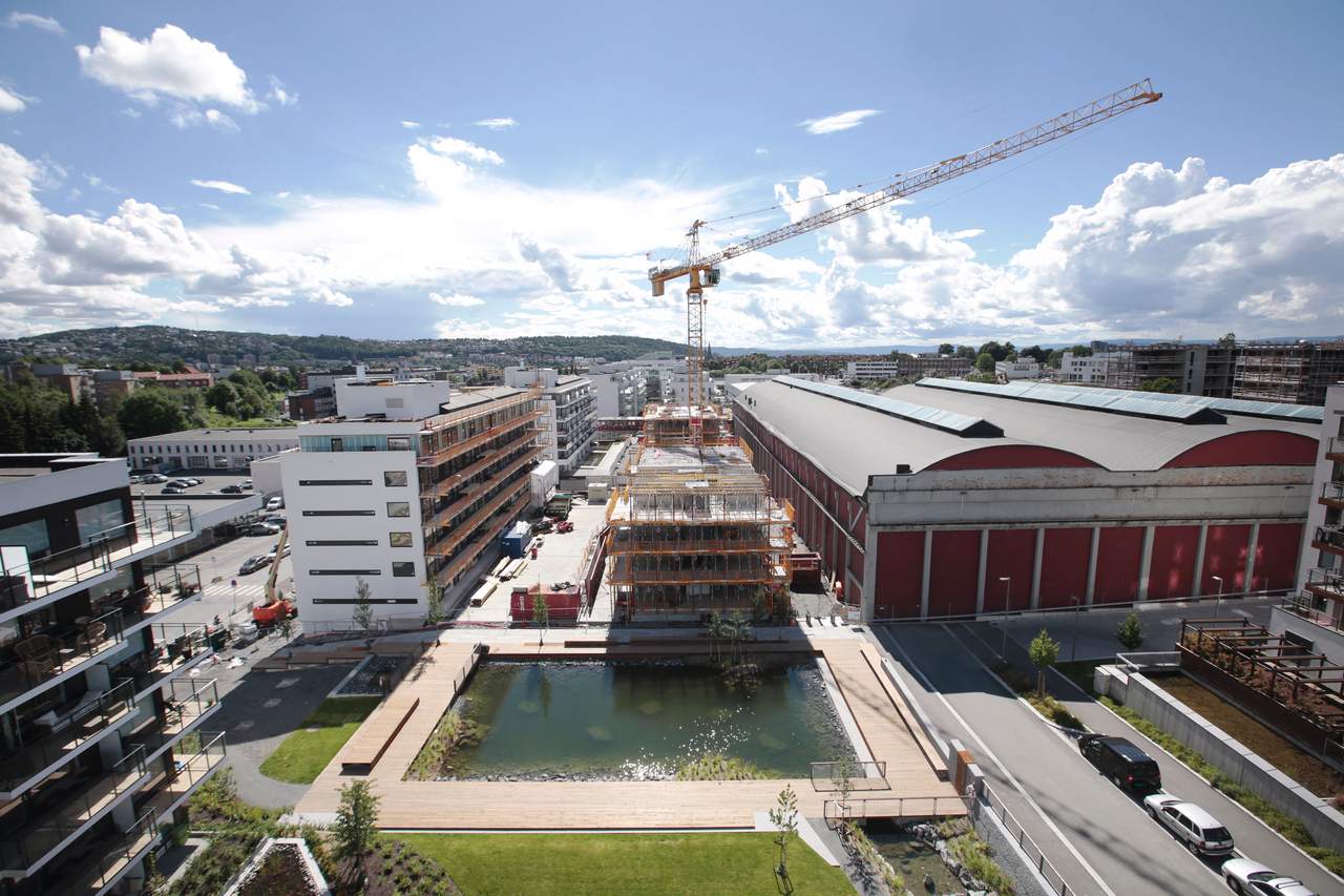 Nye boliger i Oslo under oppføring. Foto: Lise Åserud / NTB scanpix