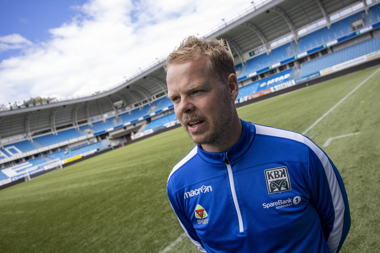 Kristiansunds trener Christian Michelsen fortsetter i klubben i mange år til. Foto: Svein Ove Ekornesvåg / NTB scanpix.