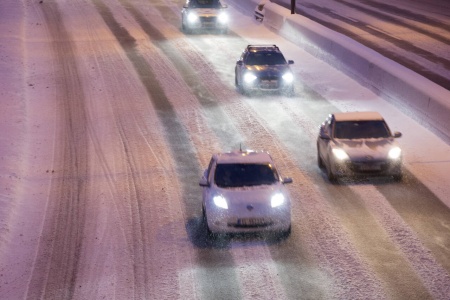 VINTERBIL: Mange tror fortsatt at en elbil fungerer dårlig om vinteren. Det stemmer ikke. Foto: Terje Bendiksby / NTB