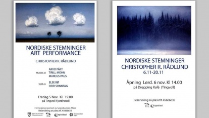 Performance art og utstillingsåpning henholdsvis på fredag 05.november og lørdag 06. november 2021 på Tingvoll.