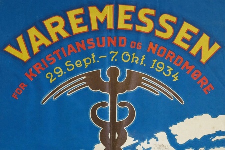 Plakaten for den store Varemessen i 1934 var utformet av Ragnvald Bjørlo.