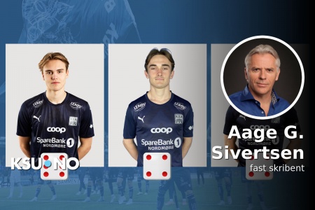 Leander Alvheim får en blankpusset 6ér, mens Marius Broholm og Torgil Gjertsen får hver sin firer av Aage G Sivertsen i denne rundens minibørs. Alle spillerfoto: KBK