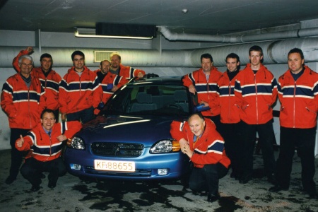 BALENO: Suzuki Baleno ved introduksjonen i Norge i 1995. Foto: Importøren