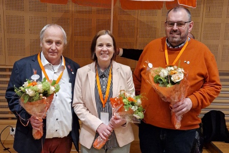 Roger Larsen (t.v.), Ann Jorun Hillesøy, Øystein Høksnes. Foto: Vegar Vaag