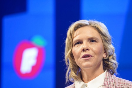 – Det mest truende jeg har opplevd, sa Frp-leder Sylvi Listhaug til NRK etter hendelsen. Foto: Terje Pedersen / NTB