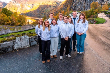 Ungdomspanelet fotografert i Geiranger tidligere i år. Foto: Per-Kristian Bratteng