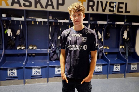 Herman Sjåvik Opsahl (16) har signert en ny kontrakt med Kristiansund Ballklubb. Foto: Kristiansund Ballklubb