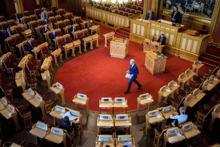 Stortingspolitikerne har fått mindre tillit til mediene. Foto: Terje Pedersen / NTB