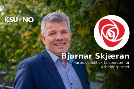 Bjørnar Skjæran, arbeidspolitisk talsperson for Arbeiderpartiet. Foto: Stortinget