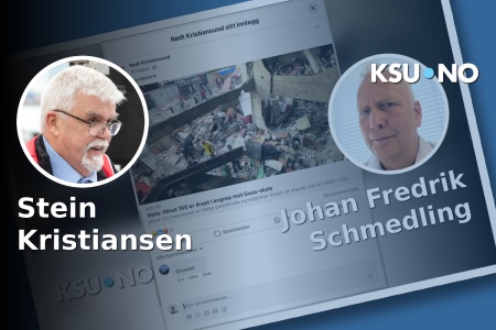 Skjermdump av Johan Fredrik Scmedlings innlegg hvor han kritiserer Rødt Kristiansund og det han oppfatter som sensur og krenkelse av ytringsfrihet via Facebook.