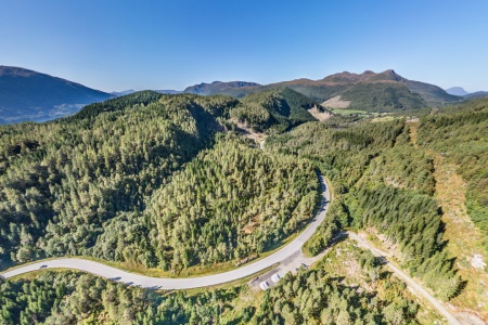 Dronepanorama fra Åsskardshøda i Surnadal. Foto: Steinar Melby, NettStudio