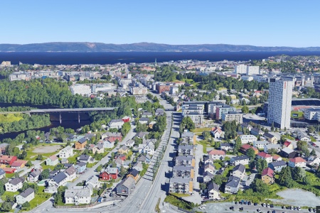 Et sterkt flertall av nordmøringene orienterer seg heller nordover mot Trondheim fremfor sørover mot Ålesund. Illustrasjon: Trondheim - Google Earth