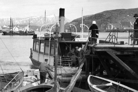 «Framnæs» ved Piren i 1925. Foto: Wilse/Nasjonalbiblioteket