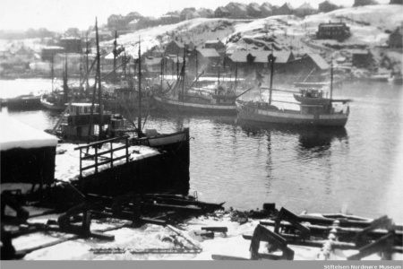 Kranaskjæret under storsildfisket i 1939. Fra Nordmøre Museums fotosamlinger.